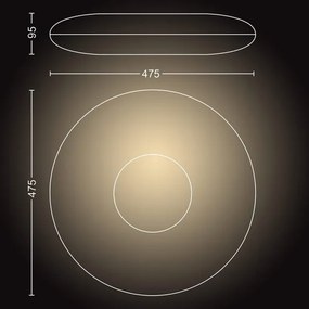 Philips 40967/30/P6 - Hue CHER LED 33,5W 230V dimm. lámpa + távirányító