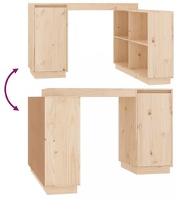 tömör fenyőfa íróasztal 110 x 50 x 75 cm