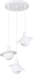 Fehér gyerek lámpa üveg búrával Mab – Sollux