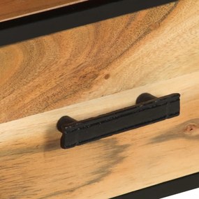 tömör akácfa TV-szekrény 110 x 30 x 45 cm