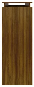 barna tölgyszínű szerelt fa tálalóasztal 102 x 30 x 80 cm