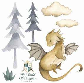 Gario Falmatrica gyerekeknek The world of dragons - sárkány, felhők és fa