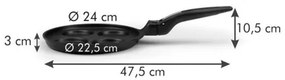 Tescoma SmartCLICK serpenyő 7 tükörtojás sütéséhez 24 cm