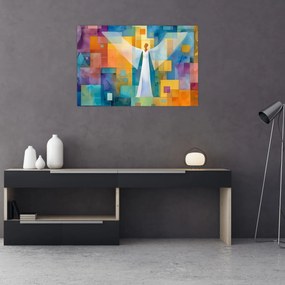 Kép - Geometrikus angyal (90x60 cm)