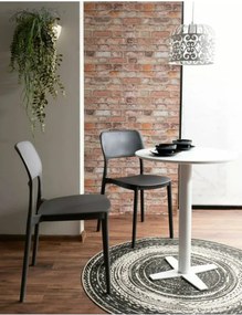 BT-002 kerek bárasztal fehér 60 cm