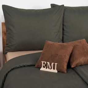 EMI Dark Green damasztszatén ágyneműhuzat