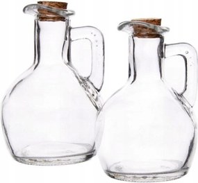 Üvegpalackok Ecetes Olívaolajhoz Fűszer Szett 2db-os