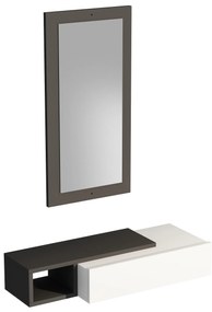 Fali polc Vien - Anthracite, White