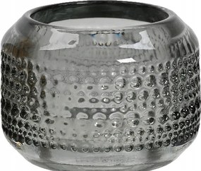 Dekoratív Üveg Gyertyatartó Elegáns Szürke 8,2X5,8CM