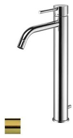 Paffoni - mosdócsaptelep + leeresztő LIGHT szálcsiszolt arany