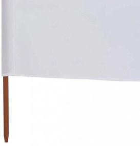 homokfehér szövet 6-paneles szélfogó 800 x 120 cm