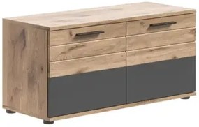 Mason cipőtároló pad nox tölgy - bazaltszürke