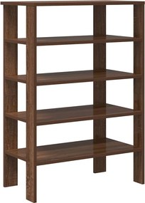 vidaXL barna tölgy színű szerelt fa cipőtartó 61x32x87,5 cm