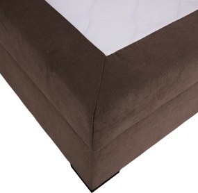 Boxspring ágy, 200x200, barna, APRIL