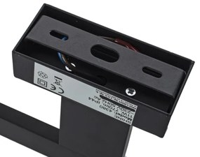 SHINE LED fürdőszobai fali lámpatest, 11 W, 230 V, 45 cm, IP44, fekete