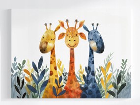 Poszter ZsirĂĄfok Szafari Akvarell Gyerek DekorĂĄciĂł 100x75