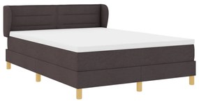 Boxspring Ágy Mattresszel Sötétbarna 140x190 cm Szövet