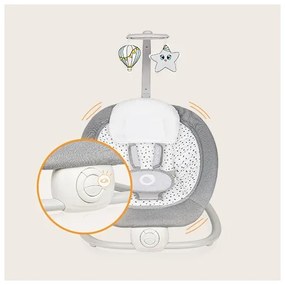 Lionelo - Baba vibrációs ringató dallammal PASCAL szürke