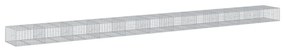 horganyzott vas gabion kosár fedéllel 1100 x 100 x 50 cm