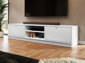 TV szekrény Rozoma 2K (fehér velvet) . 1106256