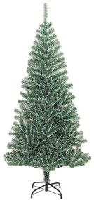 zöld műkarácsonyfa hóval 210 cm