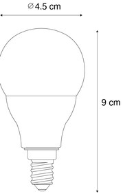 Okos E14 Dimmelhető LED Izzó G45 Opál 4.9W 470 lm 2700-6500K