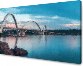 Vászonkép Juscelino Kubitschek híd Brazília 50x40 cm