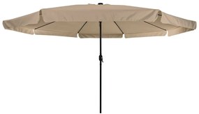 Kerti Napernyő LED Fényekkel ø395x245 cm Taupe