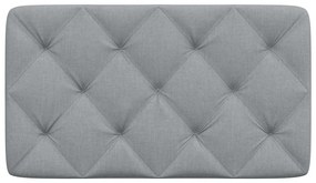 világosszürke szövet fejtámla párna 90 cm