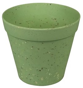 Környezetbarát virágcserép, zöld, 15 cm