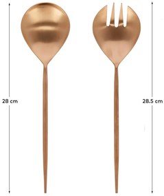 Rozsdamentes acél salátaszedő 2 db-os Kelda – Kave Home