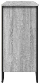 szürke sonoma színű szerelt fa tálalószekrény 91x35,5x74,5 cm
