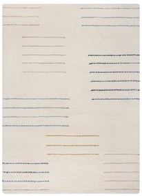 Krémszínű kézi szövésű gyapjú szőnyeg 120x170 cm Dottie Geometric – Flair Rugs