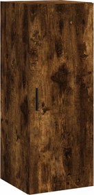 vidaXL füstös tölgy színű fali szekrény 34,5x34x90 cm