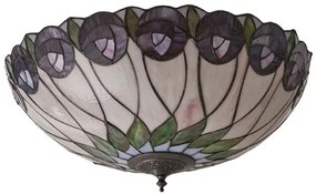 Endon 64173 - Tiffany HUTCHINSON mennyezeti lámpa 2xE27/60W/230V átm. 50 cm