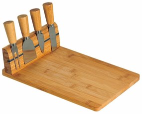 Kesper 58641 Sajtvágódeszka 4 evőeszközzel, 30 x 20 x 8 cm