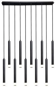 Rabalux 72364 - Csillár zsinóron RAMIRA 10xG9/5W/230V fekete