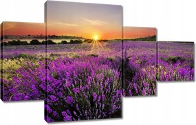 Vászonkép 130x80 Levendulamező Nyugat