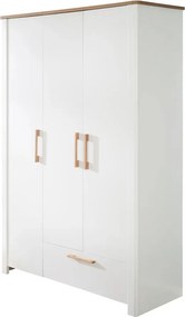 Fehér gyerek ruhásszekrény 139x200 cm Ava – Roba