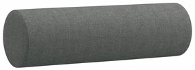 vidaXL 3 személyes sötétszürke szövet kanapé díszpárnákkal 180 cm