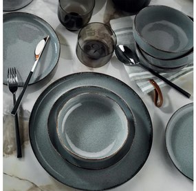 18 részes kék porcelán étkészlet