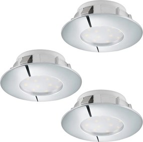 Eglo 95822 - 3 darabos PINEDA beépíthető LED mennyezeti lámpa LED/4,9W/230V