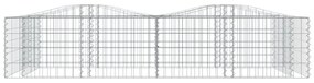 íves horganyzott vas gabion magaságyás 200x100x50 cm