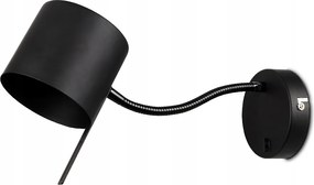 Fali Lámpa Led Falra Szerelhető Spot Loft Fali Lámpa Skandináv Fekete Matt GU10