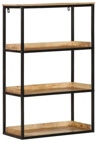 Könyvespolc 70x35x110 cm Tömör fa rusztikus mangóból