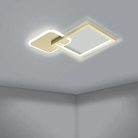 Eglo 900424 - LED Dimmelhető mennyezeti lámpa GAFARES LED/15W/230V arany + távirányító