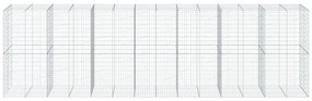 horganyzott vas gabion kosár fedéllel 700 x 100 x 200 cm