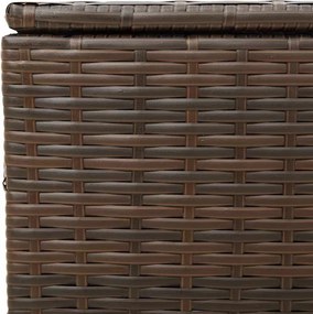vidaXL barna polyrattan kerti tárolóláda 291 L