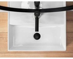 REA-U5000 - pult fölé helyezhető mosdó VALERIA 35,5x50,5 cm kerámia/fényes fehér