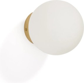 Fehér-aranyszínű fali lámpa ø 15 cm Brisia – Kave Home